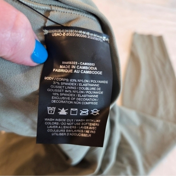 Nike Zenvy Gentle-Support High-Waisted 7/8 Leggings - Light Army Green New Women - Picture 9 of 13